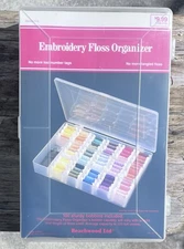 Embroidery Floss/Cross Stitch/Thread Organizer Box 100 Bobbins Beachwood Ltd New
