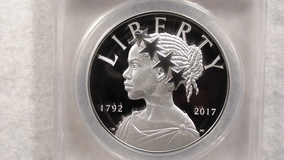 2017 S ANACS PR70 DCAM LIBERTY 225TH ANNIVERSARY SILVER MEDAL 1 OUNCE $1.00 COIN - Image 2 of 4