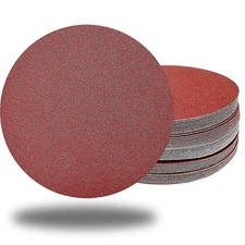50 Pack 7 Inch 40 Grit Hook-and-Loop Sanding Discs Sandpaper -7" Aluminum Oxi...