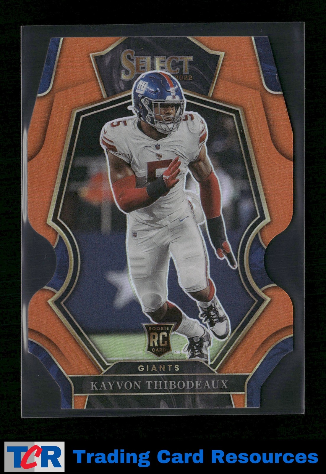 2022 Panini Select #175 Kayvon Thibodeaux Orange Prizm Die Cut #/199