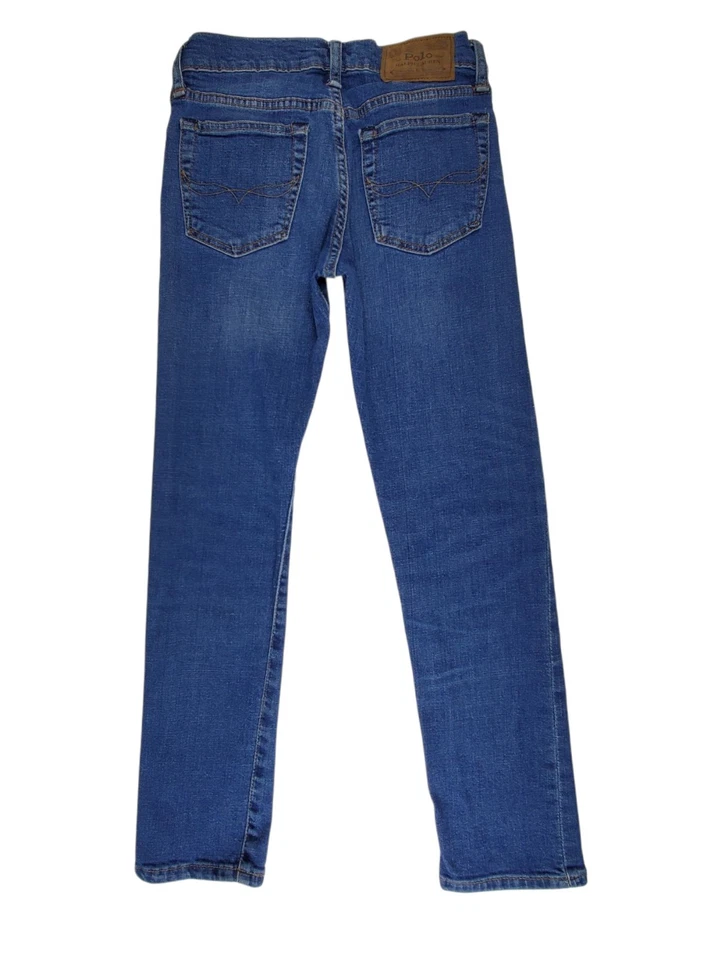 Polo Ralph Lauren Jeans Boys Size 12 Blue Denim 5 Pocket Straight Leg 26x26 - Image 3 of 4