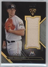 2016 Triple Threads Unity Single Jumbo Relics Silver 11/27 Jose Fernandez 2o2