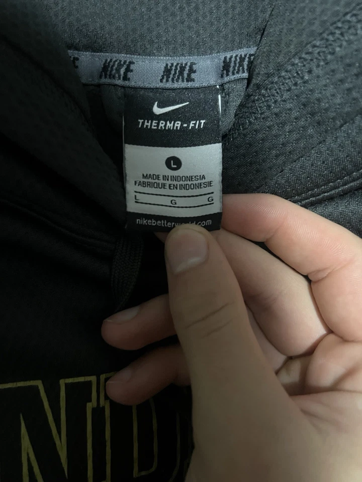 Nike Therma Fit Vanderbilt Fútbol Pullover Sudadera con Capucha Hombre’s Talla Grande Foto 3 de 4