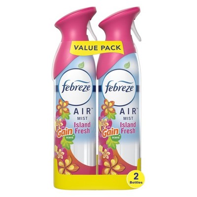Air Fresheners Spray Gain Island Fresh Scent 8.8 Ounce Pack Febreze Mist Room
