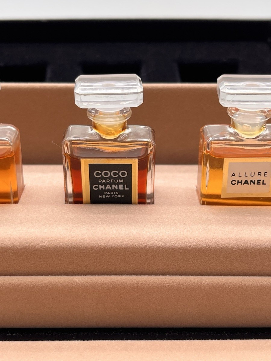 CHANEL FRAGRANCE WARDROBE ＋1 Vintage CHANEL Fragrance Wardrobe Perfume 5 Mini Bottles 3.5ml