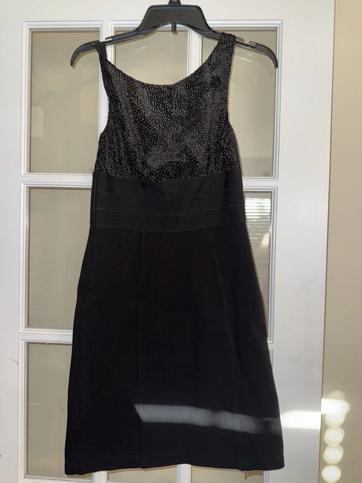 Max Studio Speciality Products NUEVO vestido lápiz lunares negro sin mangas pequeño Foto 4 de 4