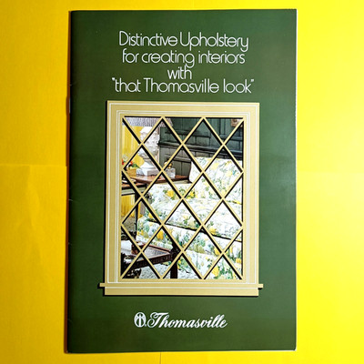 Thomasville upholstered furniture 1971 catalog booklet chairs sofas