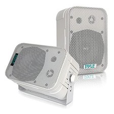 Pyle 5.25 Inch 400W Waterproof Indoor Outdoor Speakers Dual Mount White