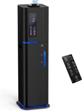 10L/2.64Gal Humidifier, Top Fill Quiet Ultrasonic Cool Mist Humidifiers Black 