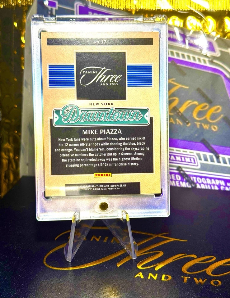 Panini Three and Two Mike Piazza Downtown SP #17 2025 y Bonus #67/32 LA Dodgers Foto 3 de 4