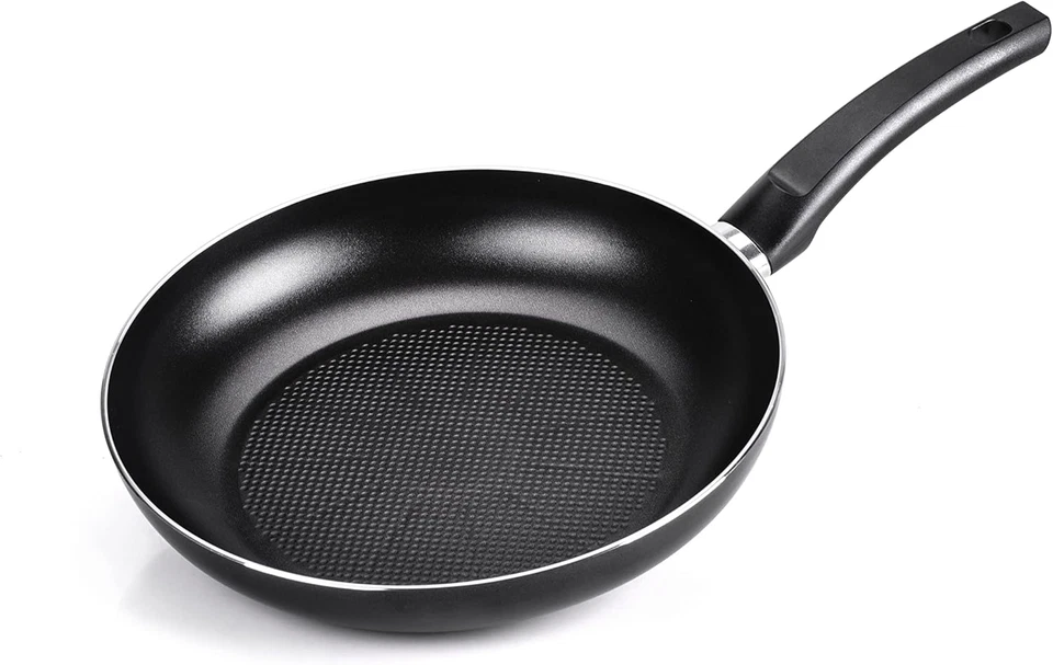 Padella Alluminio, per Ogni Piano Cottura Incluso L'Induzione, Nero, 22 Cm - Immagine 2 di 4