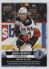 2022 Upper Deck National Hockey Card Day USA Rookie Moments Trevor Zegras 7zw. rookie card picture
