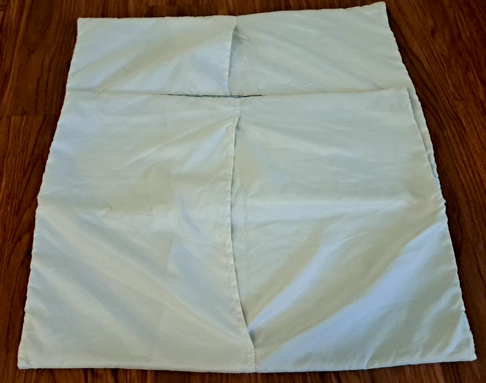 Threshold Striped Pillow Shams Textured Beige Blue Beachy Modern Standard - Image 4 of 4