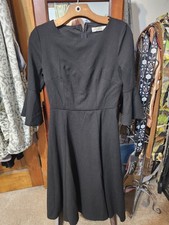 HR Homraindress Vintage Black Flounce Size Small