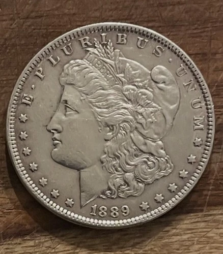 1889 $1 Morgan Silver Dollar AU