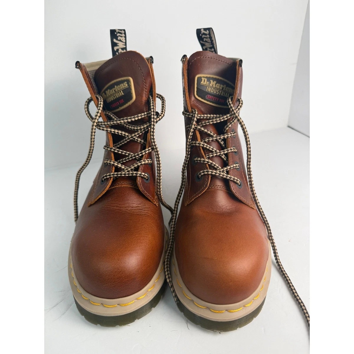 Dr Martens Boots Mens 13 Brown Steel Toe Safety Industrial Work Leather Doc Martens Industrial Steel Toe Safety Boots | Mercari main image 2