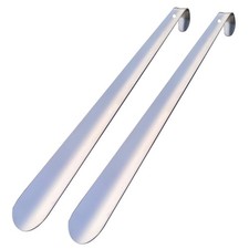 Long Handled Metal Handled Shoe Horn Heavy Duty , 16.5 Inch Stainless Steel ...