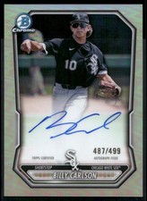 Billy Carlson Bowman Chrome 2026 Refractor /499 Auto