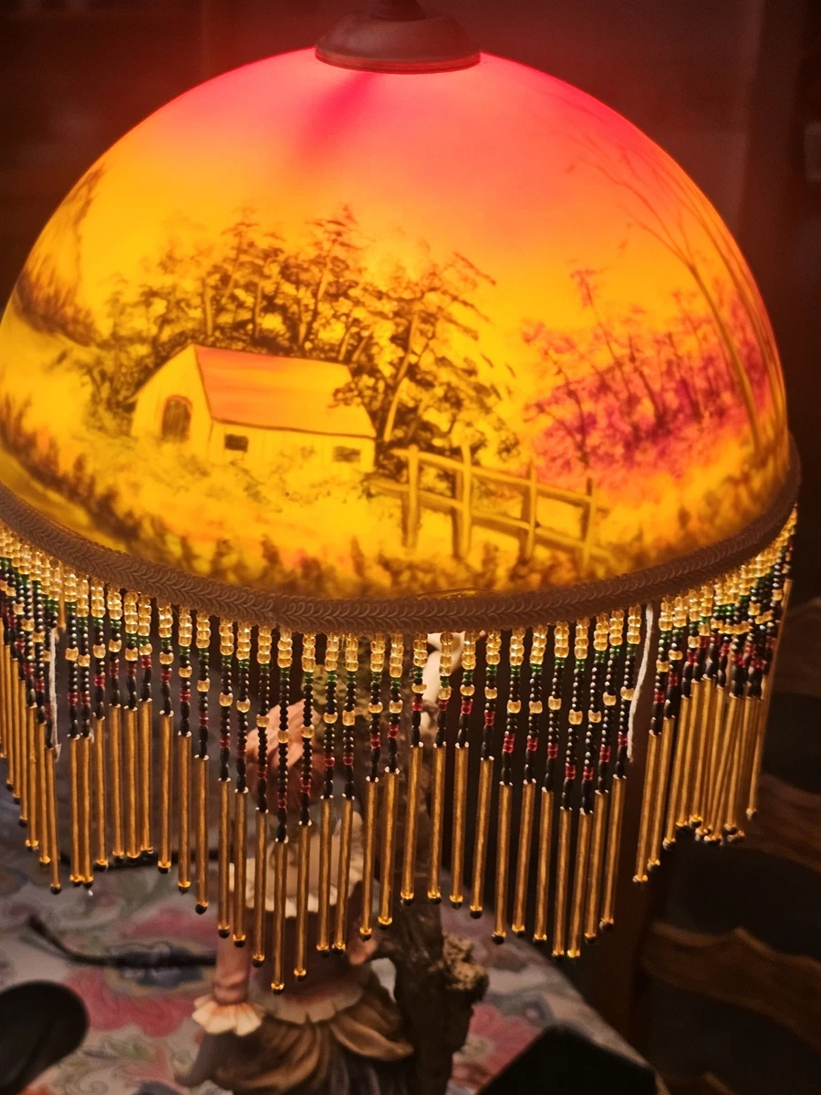 Reverse Painted Lamp Indiana Collectible Lamp Shades | eBay
