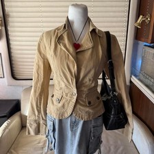Y2K denim winter blazer 90's grunge utility jacket