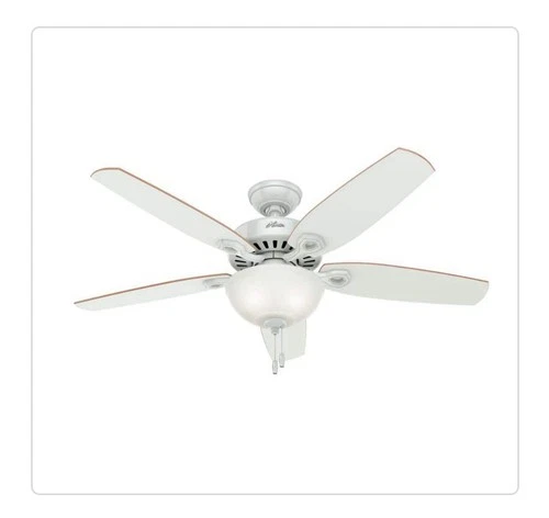 Hunter Builder Deluxe 52 In. White Ceiling Fan with Light  53089 - Picture 1 of 5