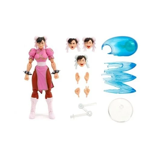 ¡EN STOCK! 2024 SDCC EXCLUSIVO Jada Toys Street Fighter Player 2 Rosa CHUN-LI Foto 2 de 4