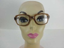 VTG Light Brown Eyeglass Frames Horn Rimmed 50-22 4.5-5.75