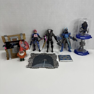 Fortnite Action Figure Lot Omega Ice King Brite Bomber Loot Chest Domez 4 