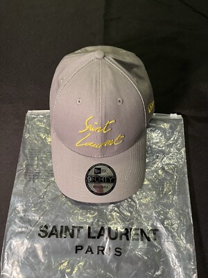 BRAND NEW SAINT LAURENT YSL BASEBALL CAP ONE SIZE COTTON NEW ERA