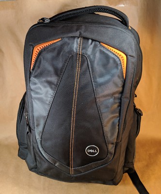 orange laptop backpack