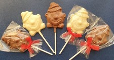 BELGIAN CHOCOLATE  CLOWN/CIRCUS LOLLIPOPS/PARTY BAG FILLER/BIRTHDAY