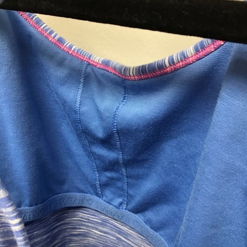 Ivivva Girls Tank Blue Stretch Nylon Blend Racerback Activewear Tops Size 14 - Picture 4 of 7