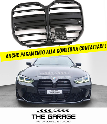  SPORTGRILL M4 PANAMERICA  für BMW 4er G26 Gran Coupe Schwarz Hochglanz