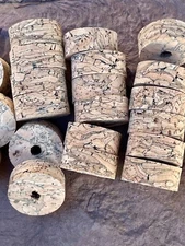 Cork Rings 100 River Burl Brown, 1 1/4" x 1/2" x 1/4" Hole