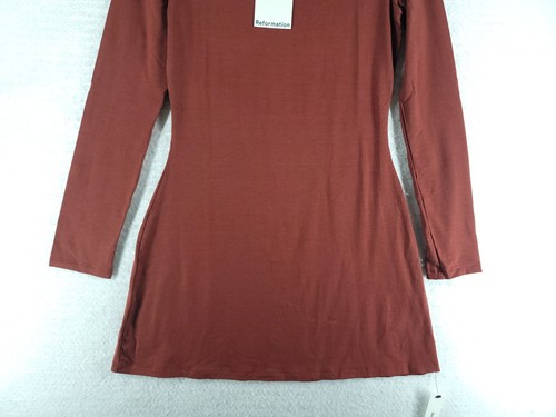 The Reformation Jaelynn Knit Dress - FIG JAM Nwt Size Small - Picture 3 of 10
