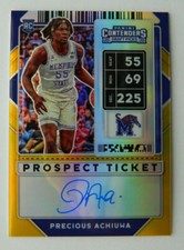 2020 Panini Contenders Draft Picks Precious Achiuwa Gold Rookie Auto 7/10 Clean