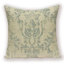 Vintage Distressed Style Decorative Pillow Cushion Cover - 17x17