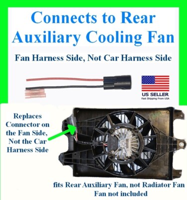 fits Corvette C8 Auxiliary Cooler Fan Connector Plug Wiring Harness