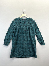 Zara Womens Green Dress Laced Floral Trafaluc Long Sleeve Round Neck Size XS "
