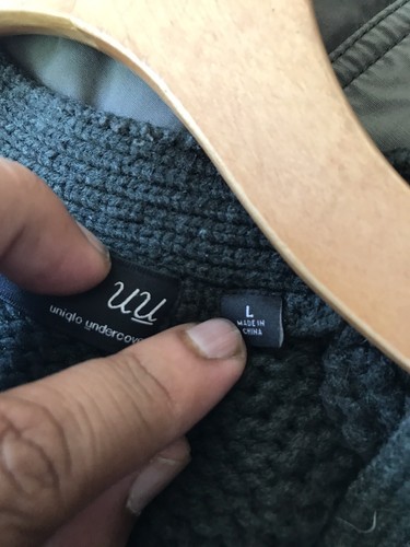 Cárdigan Undercover Uniqlo Talla L Mujer Verde Botón Cuello en V Preppy Largo - Imagen 9 de 11