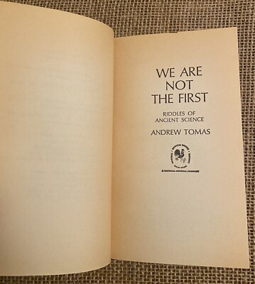 Rare We Are Not The First pb Andrew Tomas 4/73 1st Bantam Print