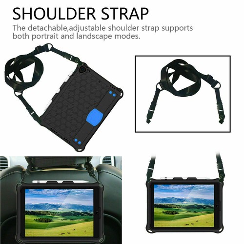 Stand Strap Cover Shockproof Rubber Case for iPad 10th 9 8 7 5 6 Mini 2022 Air 5 - Picture 31 of 76