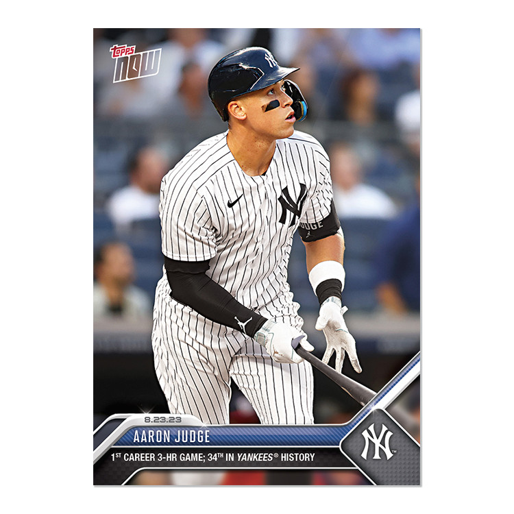 2023 Topps NOW 754 Aaron Judge 1st Career 3HR Game- 25 Cents Shipping!
