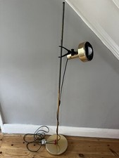 Vintage Ikea Gold Floor Lamp Spot Light 1980s