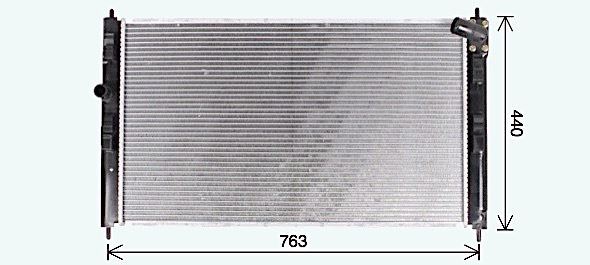 MT2274 AVA Radiator FIT MITSUBISHI ASX (2010) 1.8 DID