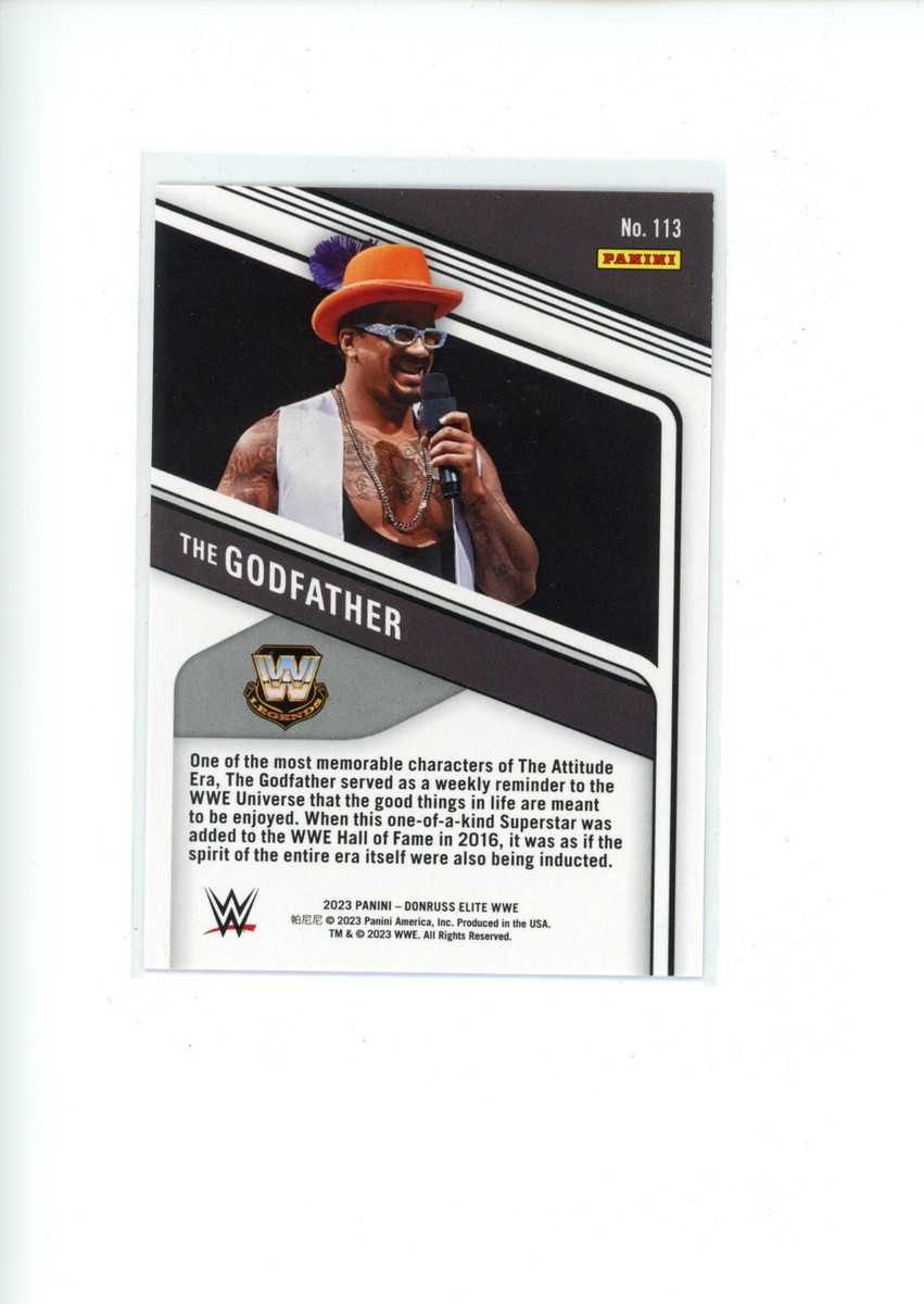 2023 Donruss Elite WWE The Godfather #113 Aspirations Red Parallel