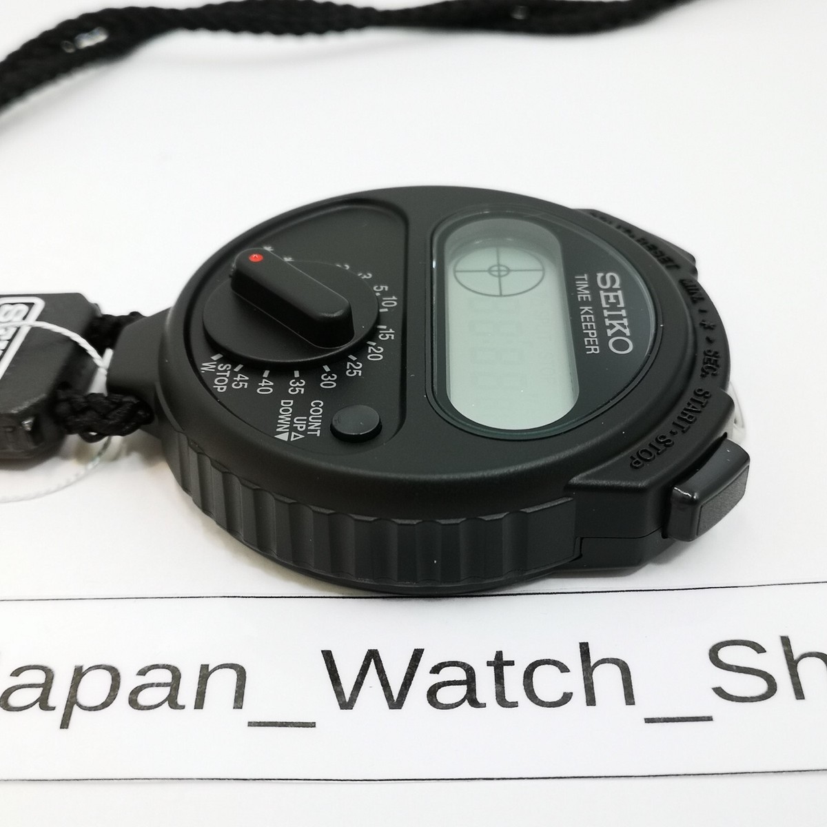 SEIKO STOPWATCH TIMEKEEPER SSBJ025 Black Digital quartz Great for