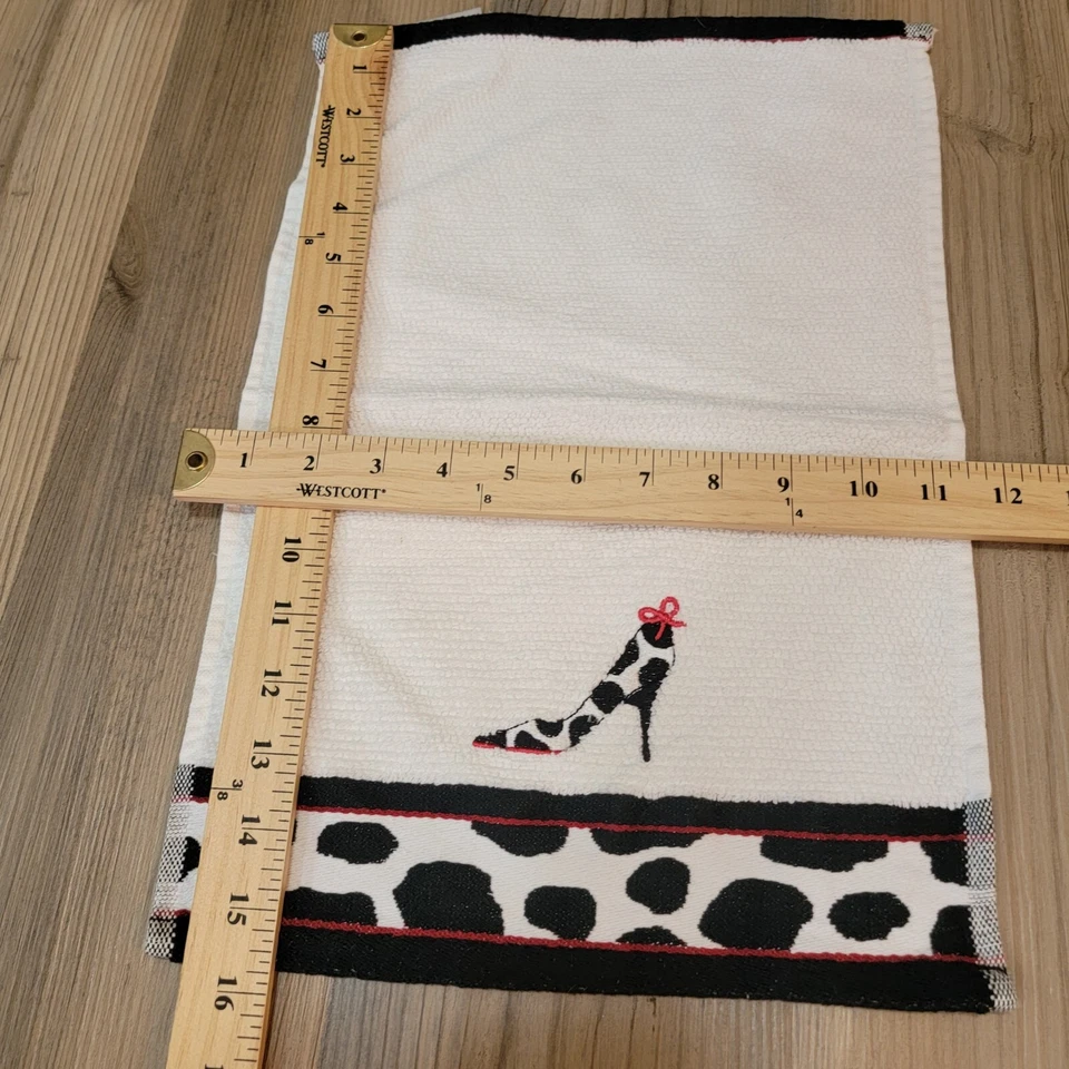 Saturday Knight Ltd. 高跟鞋动物印花毛巾,白色 16 英寸 x 11 英寸白色  — 第 4/4 张图片