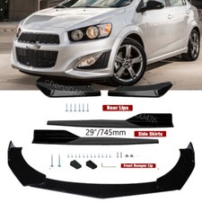Front Bumper Lip Side Skirt Strut Rods Rear Lip For Chevy Sonic Rs 12-20 Front Bumper Lip Side Skirt Strut Rods Rear Lip For Chevy Sonic Rs 12-20