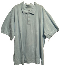 King Size 61-1346-8 Men's SS Pullover Polo Shirt, Blue, 4XL